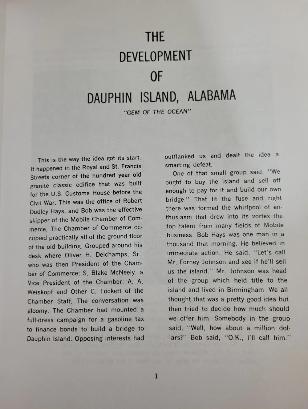 Bundle 2 Books Development of Dauphin Island, Alabama Dauphin Island 1699 (1646)